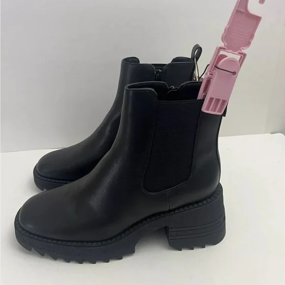 NWT! Sam & Libby Black Women's SIZE 10 Lennon Heeled Chelsea Boots - Picture 4 of 14